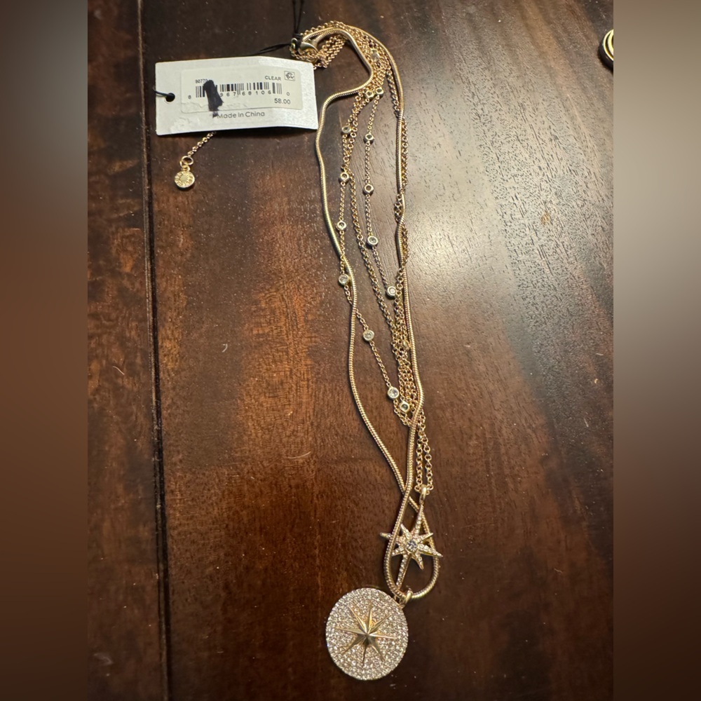 BaubleBar Gold and Silver Starburst Necklace Set - Picture 2 of 3